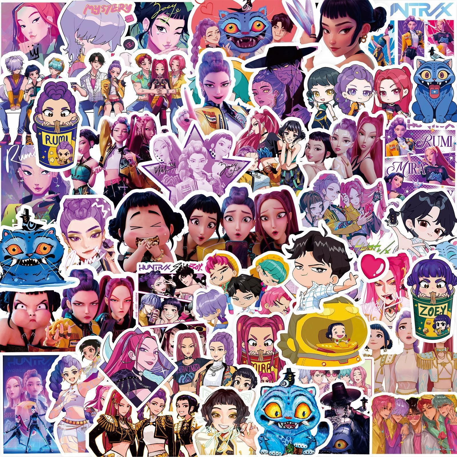 Wholesale Cartoon animation DIY notebook decoration Decorative Sticker kpop