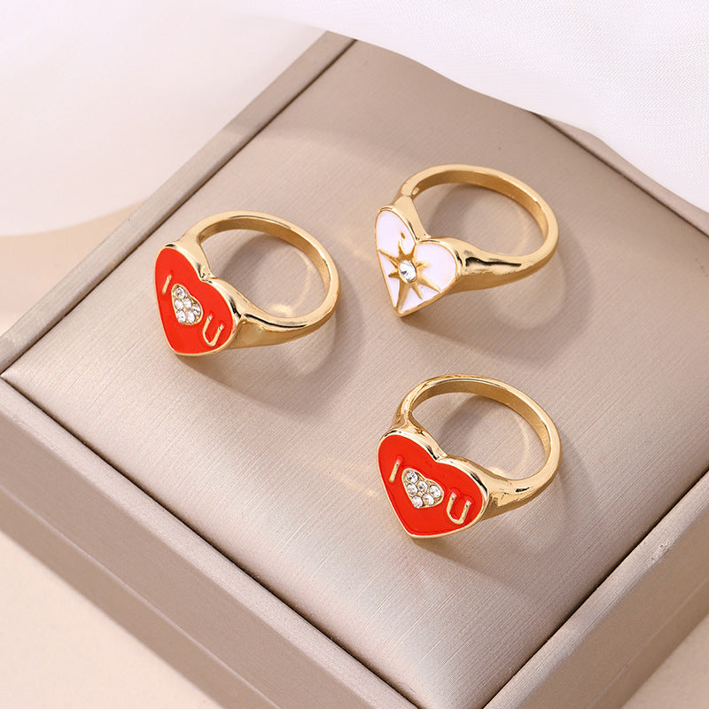 Wholesale  exaggerated jewelry  drop oil ring