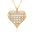 Wholesale  plated 18K gold  cute love pendant  full diamond necklace