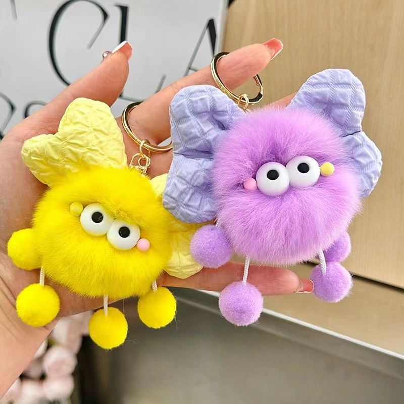 Wholesale Plush Bow Briquette Keychains ACC-KC-ChenChen005