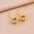 Wholesale  Titanium Steel 18K Gold Plating Micro Inlay Colorful Ocean Heart Necklace Earrings Ring Set