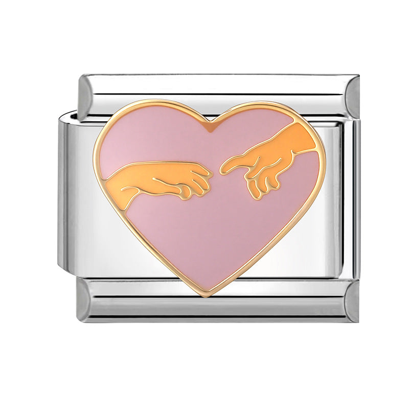 Wholesale 9mm Italian Charm Starter Bracelets DIY Butterfly Heart Stainless Steel Composable Bracelet