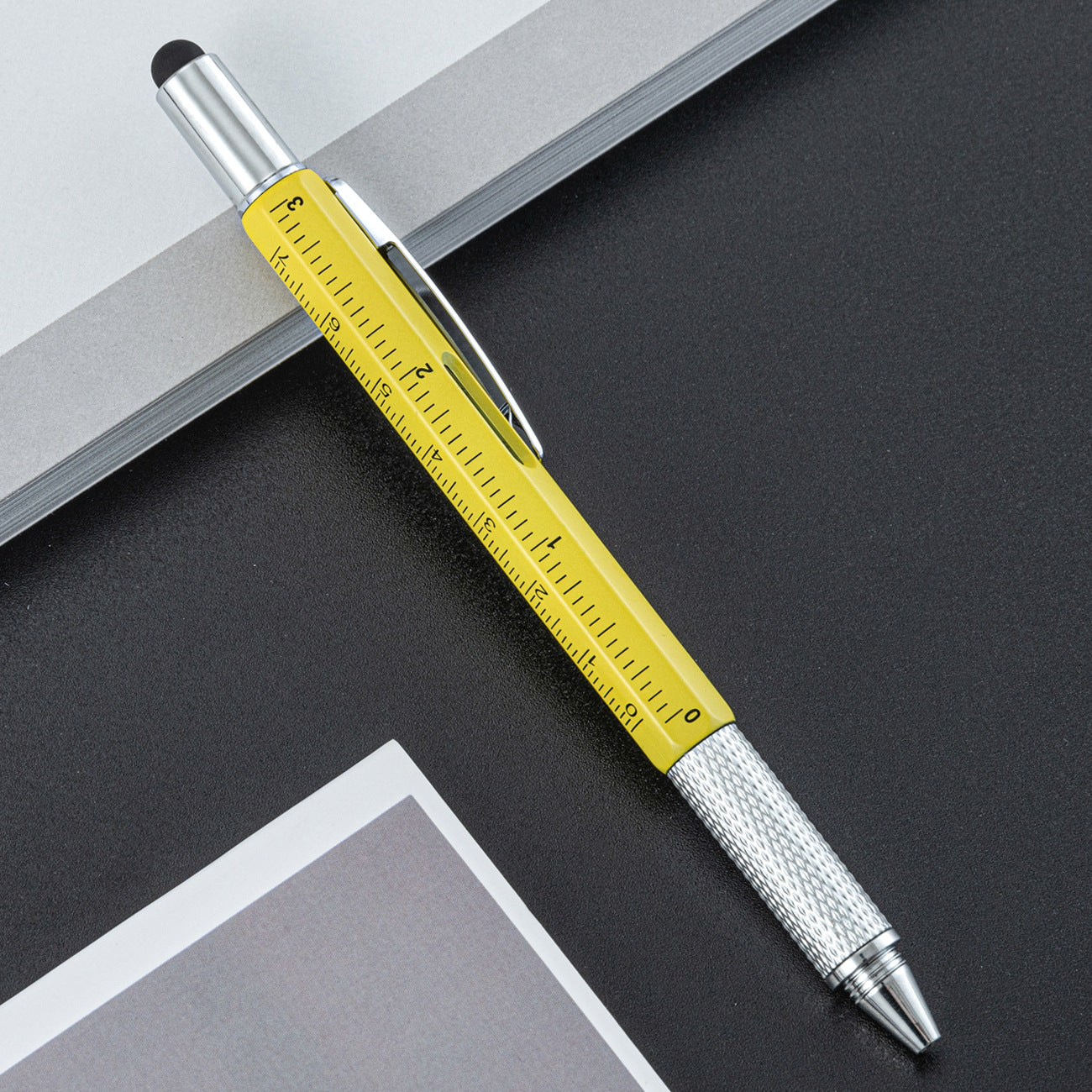 Wholesale Plastic Tool Pen Six-in-One Level Scale Touch Screen Pen