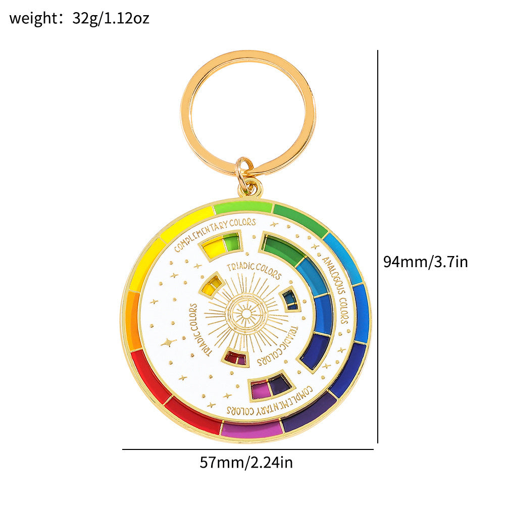 Wholesale  Hot Sale to Save Your Color Matching Problem Turntable Alloy Keychain