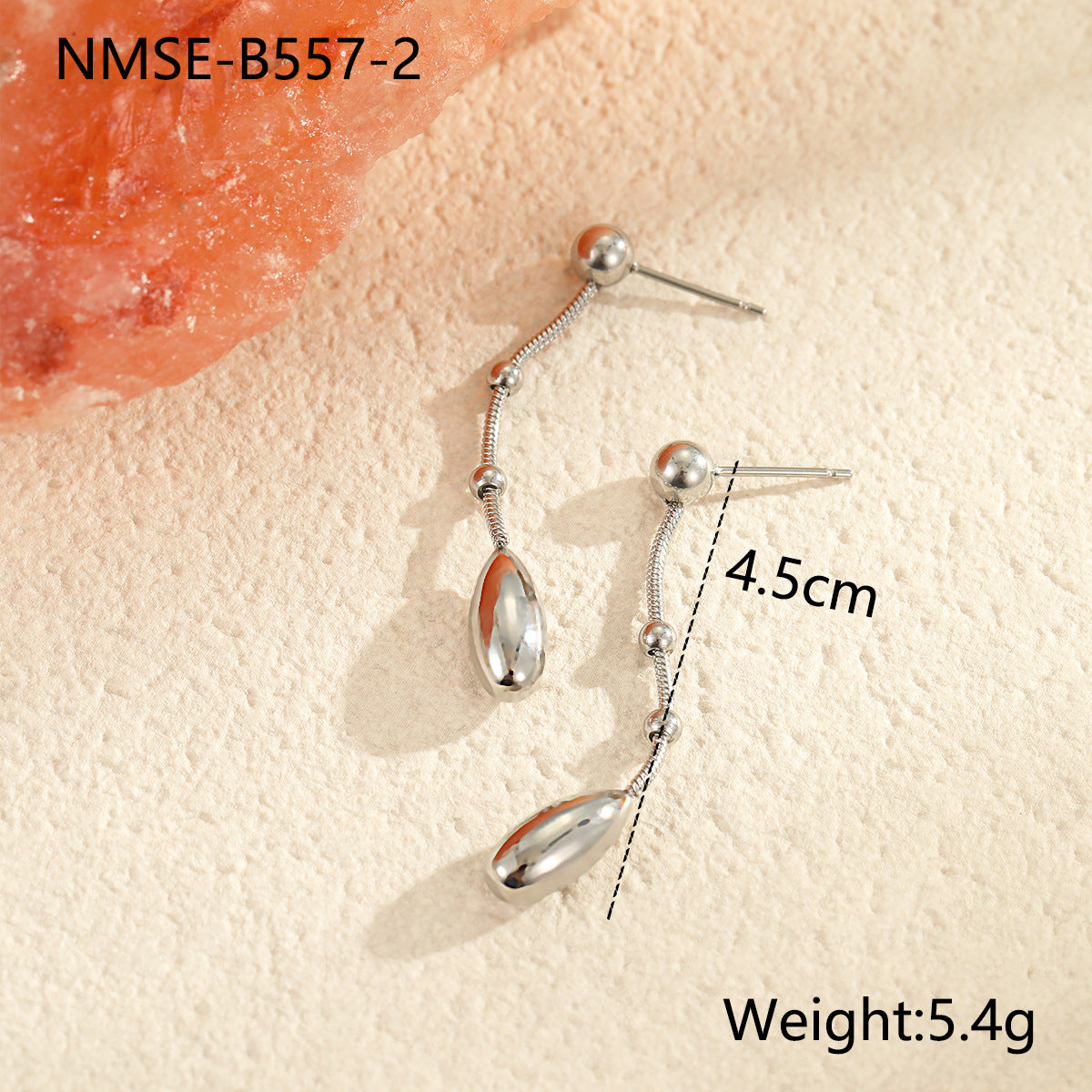 Wholesale Water Drop Earrings Stainless Steel Earrings