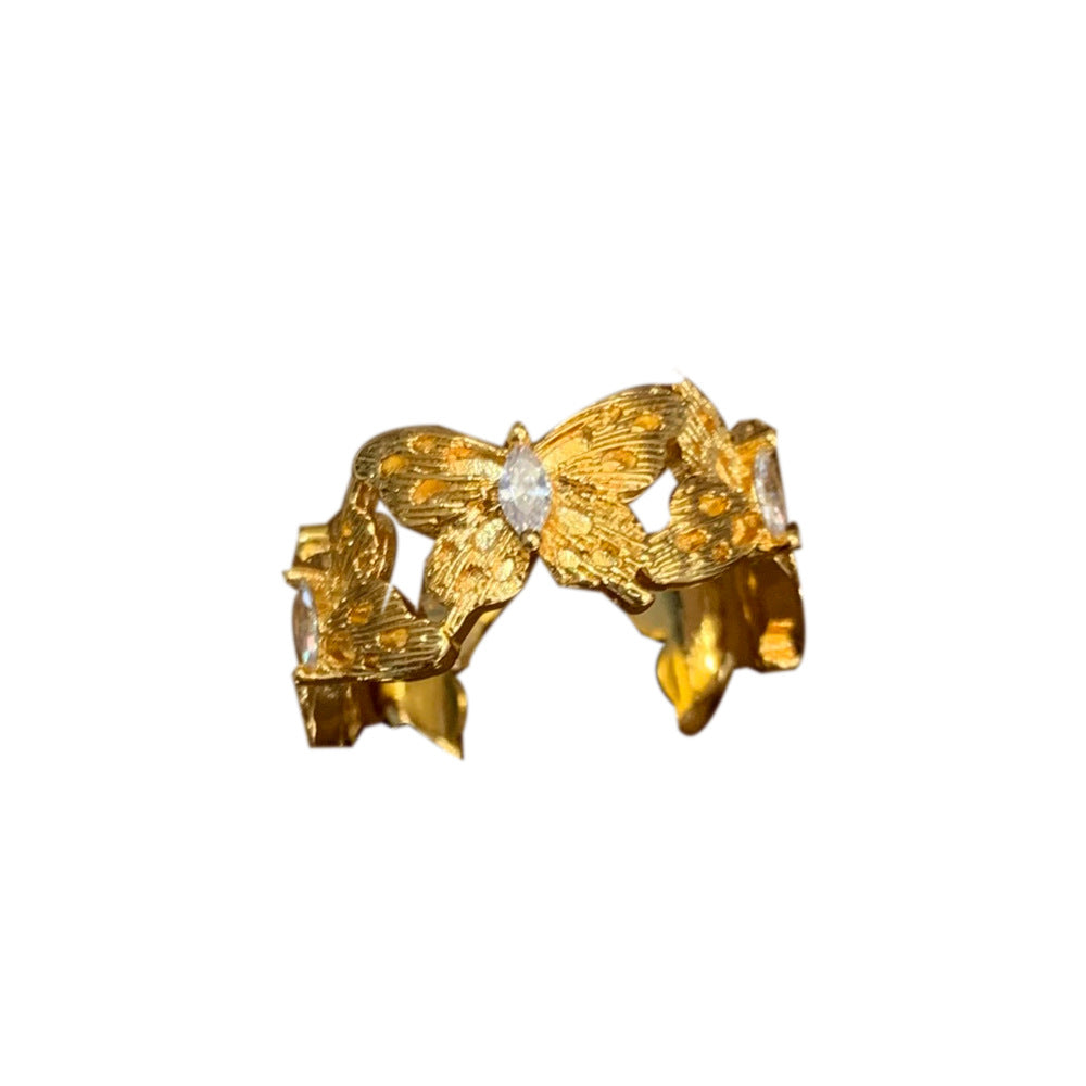 Wholesale Hollow Lace Butterfly Ring