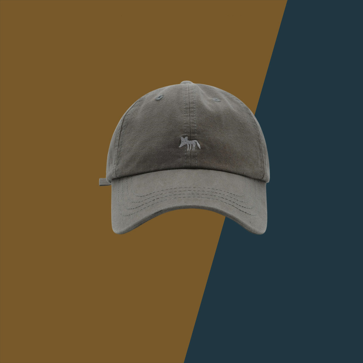 Wholesale Cute All-match Small Fox Embroidered Baseball Cap