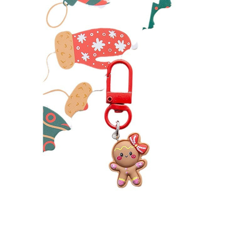Wholesale Cute Hat Christmas Keychain