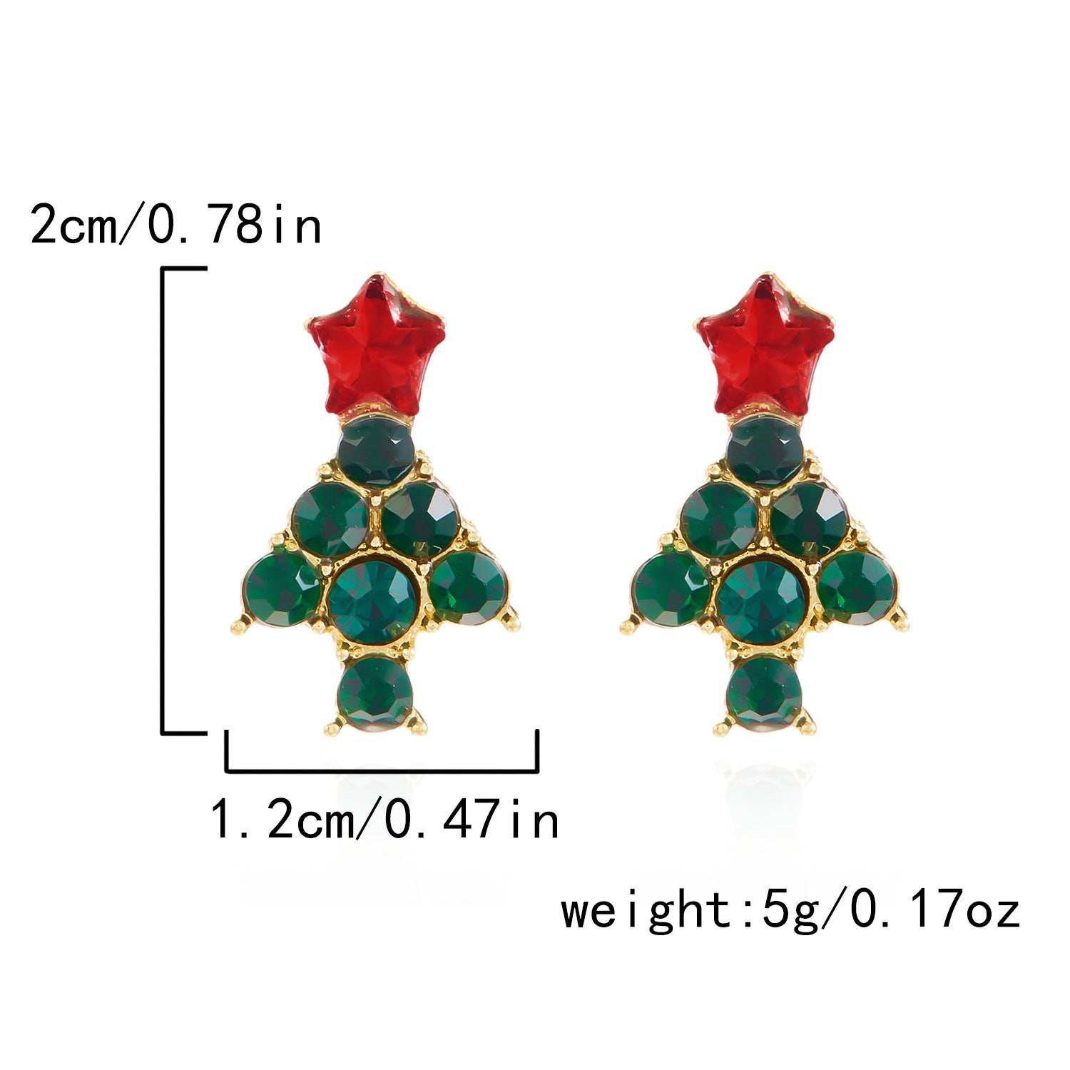 Wholesale Christmas Tree Bow Wreath Bell Earrings