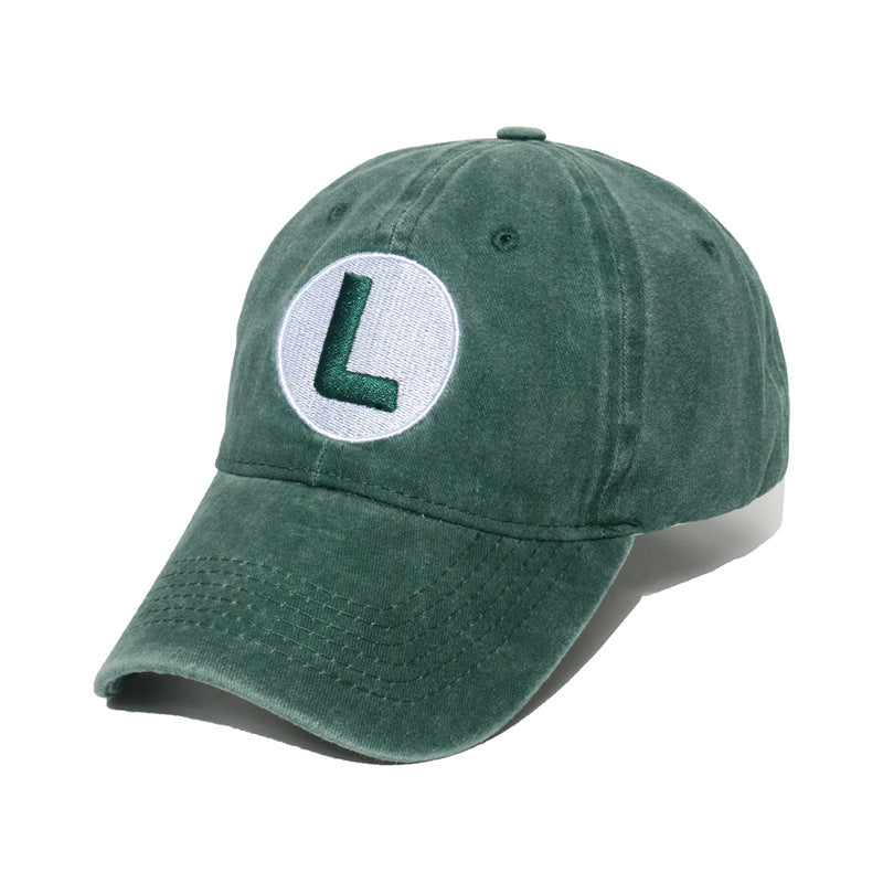Wholesale Washed baseball cap with embroidered letters
