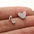 Wholesale Stainless steel Asymmetric Love Note Small Earrings