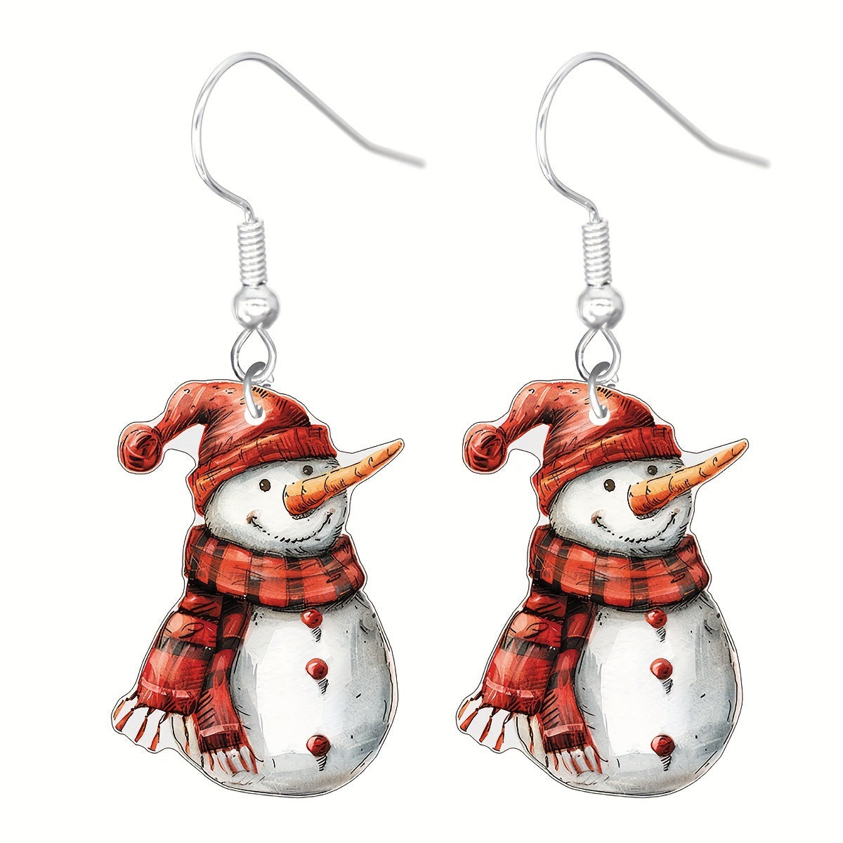 Wholesale  Christmas Cartoon  Cute Acrylic Pendant  Gingerbread Earrings