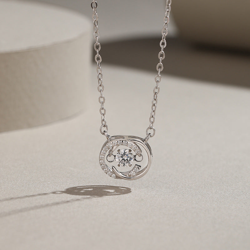 Wholesale  925 sterling silver beating heart necklace