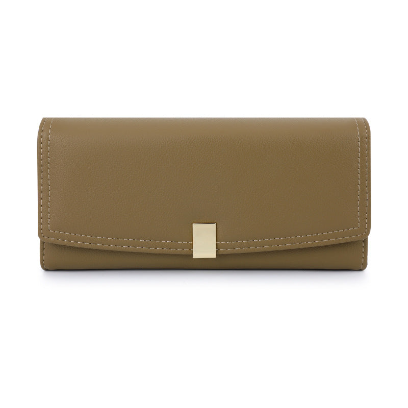 Wholesale Dark Long Large Trifold Clutch Wallet ACC-WT-Tailian004