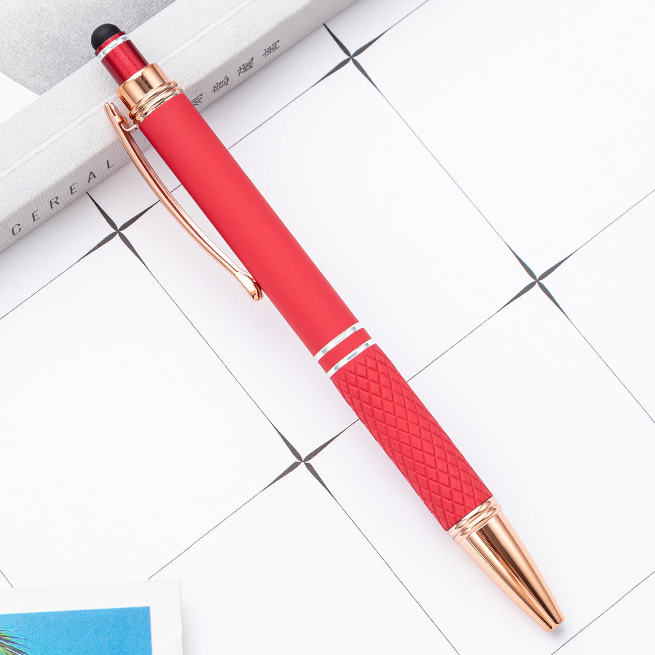 Wholesale writing stationery multi-color metal ballpoint pens