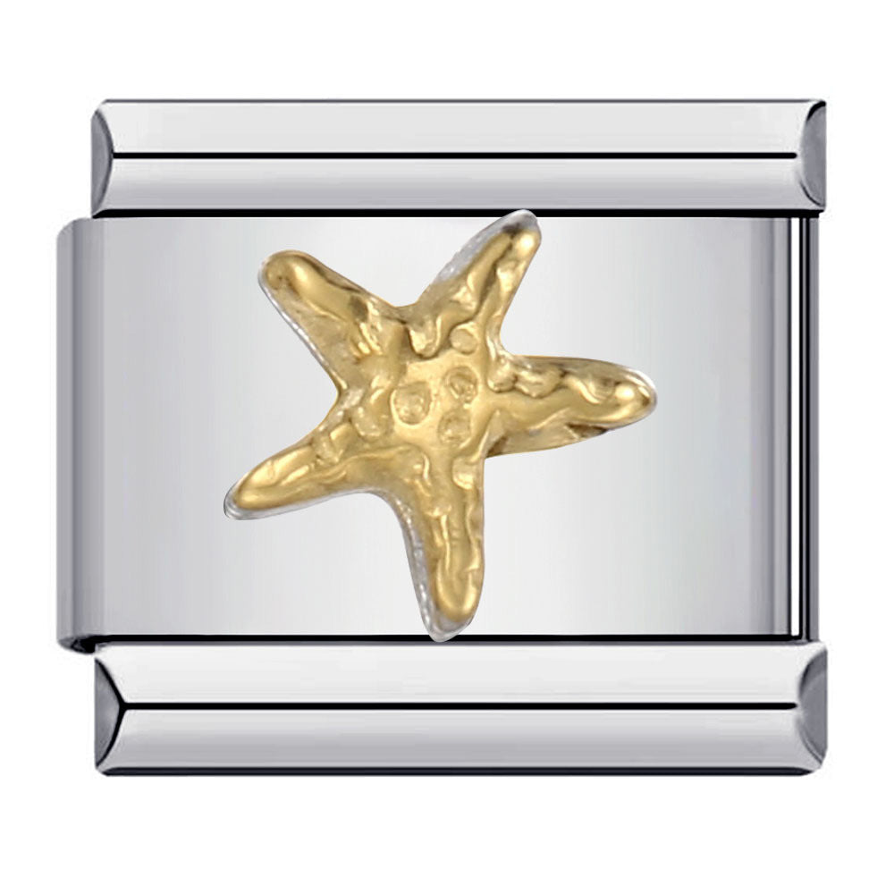 Wholesale Italian Charm Bracelet 9mm DIY Splicing Removable Simple Gold Pattern Stainless Steel Composable Bracelet