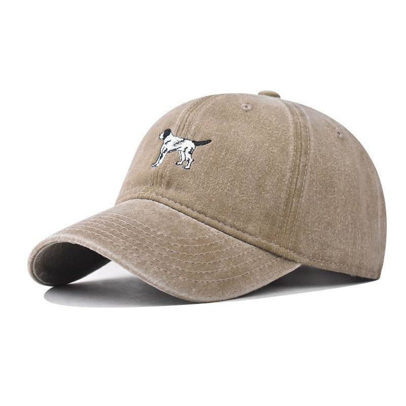 Wholesale Cartoon Animal Dalmatian Embroidery Puppy Vintage Washed Sports Baseball Cap ACC-HT-RongZhao012