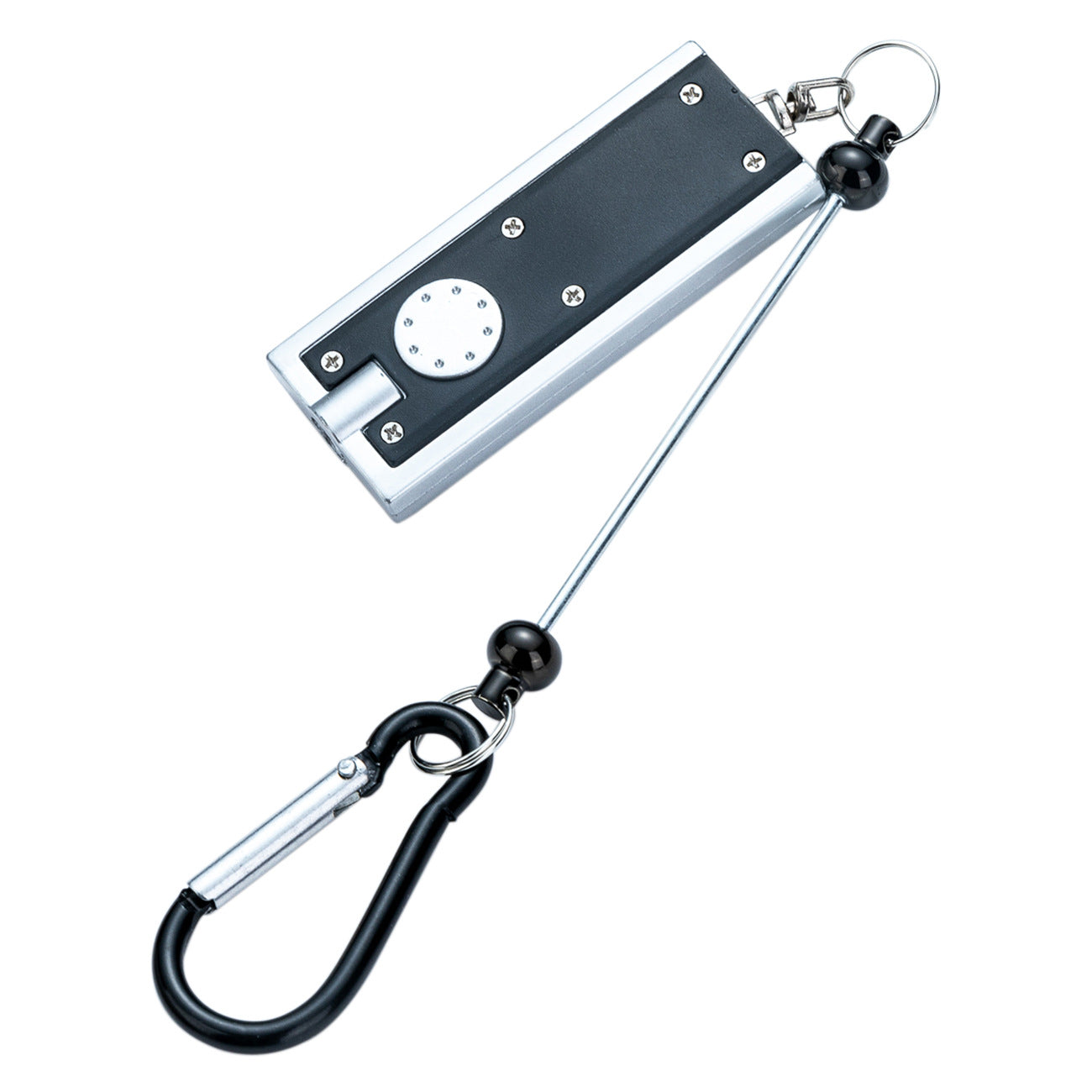 Wholesale DIY Beadable LED Mountaineering Clip Light Square Mini Flashlight Portable Flashlight Outdoor Camping Light