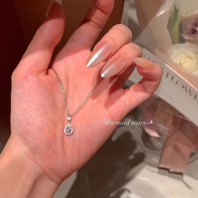 Wholesale  Elegant Water Drop Thin Necklace