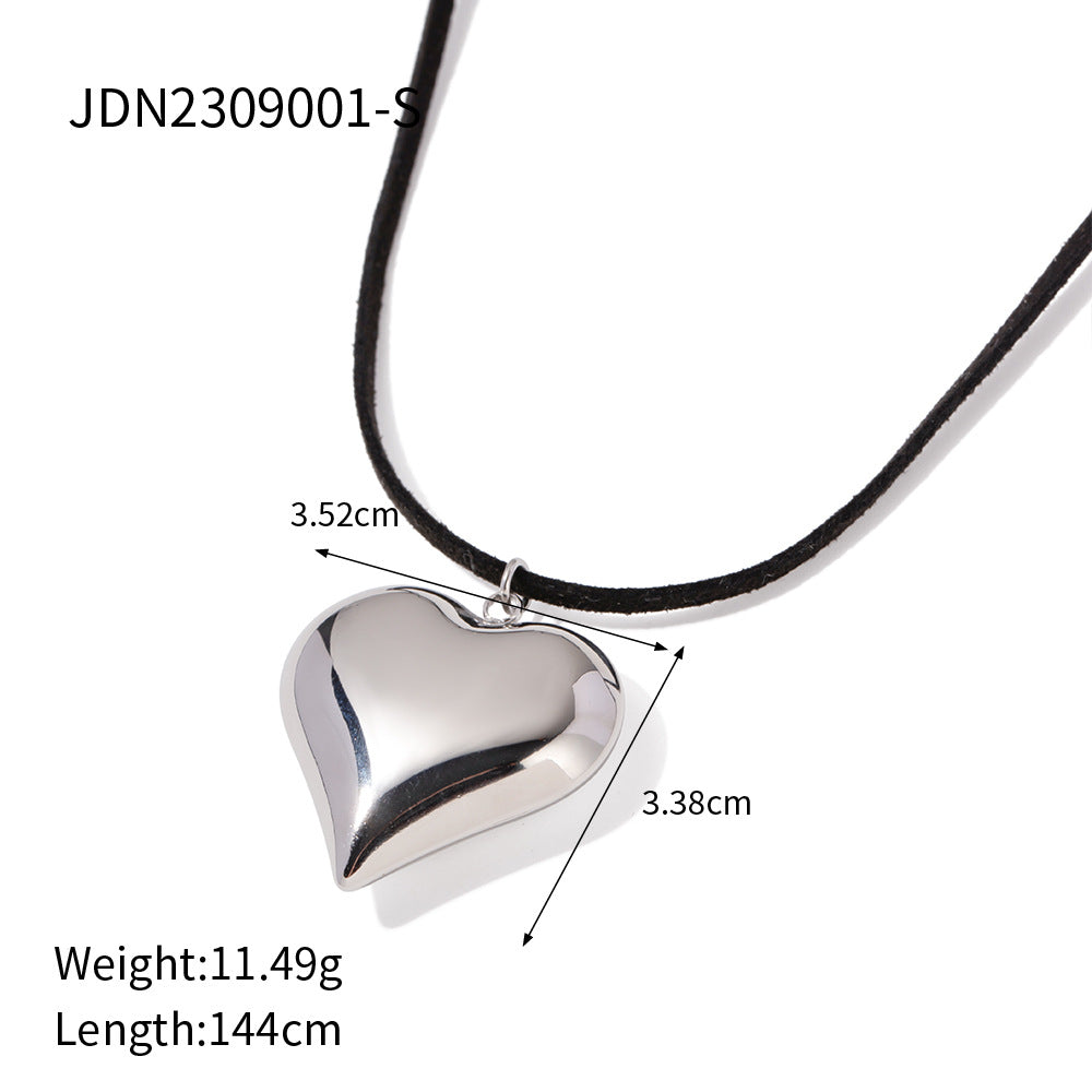 Wholesale Heart Series Vintage Love Necklace Stainless Steel ACC-NE-Wanx002
