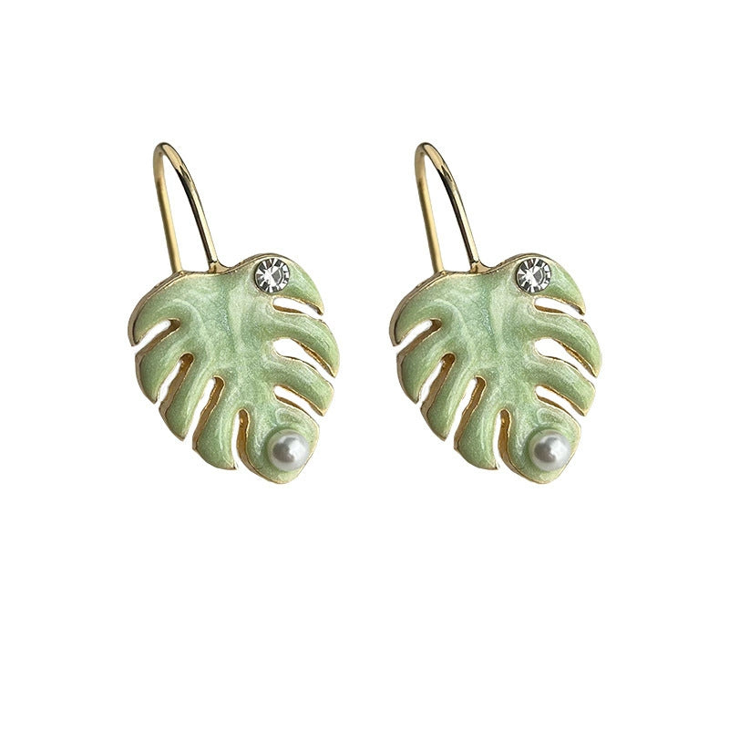 Wholesale  oil drop flower earrings