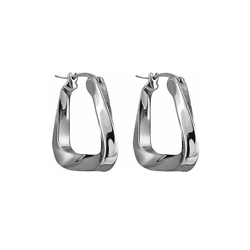 Wholesale Triangular Ring Geometric Irregular Metal Earrings ACC-ES-HuiBang003
