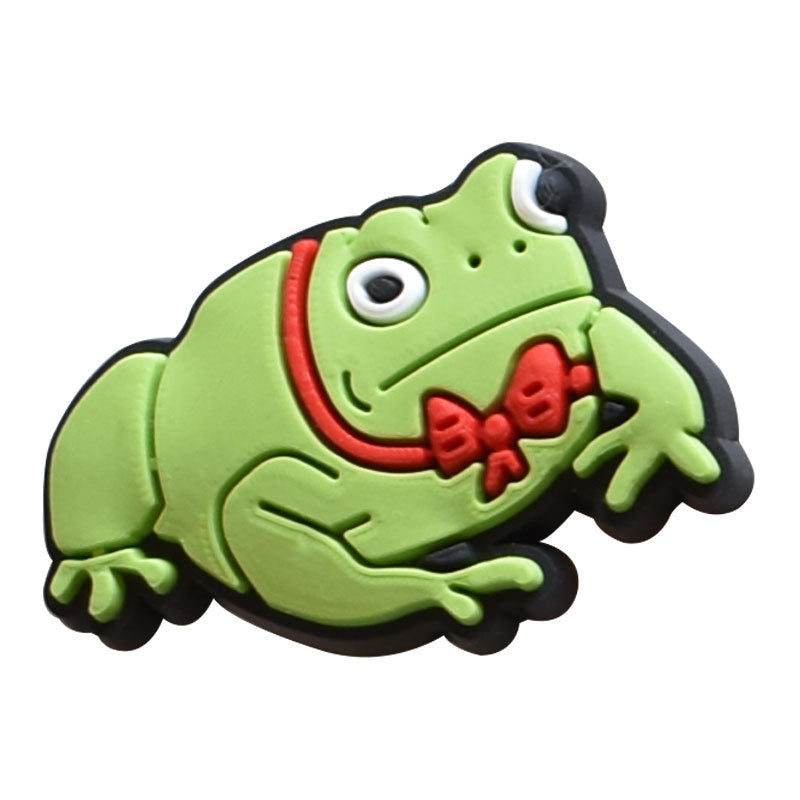 Wholesale 100pcs Random PVC Plastic Drop Soft Rubber Shoe Flower Cartoon Cave Shoe Buckle Shoes Charm