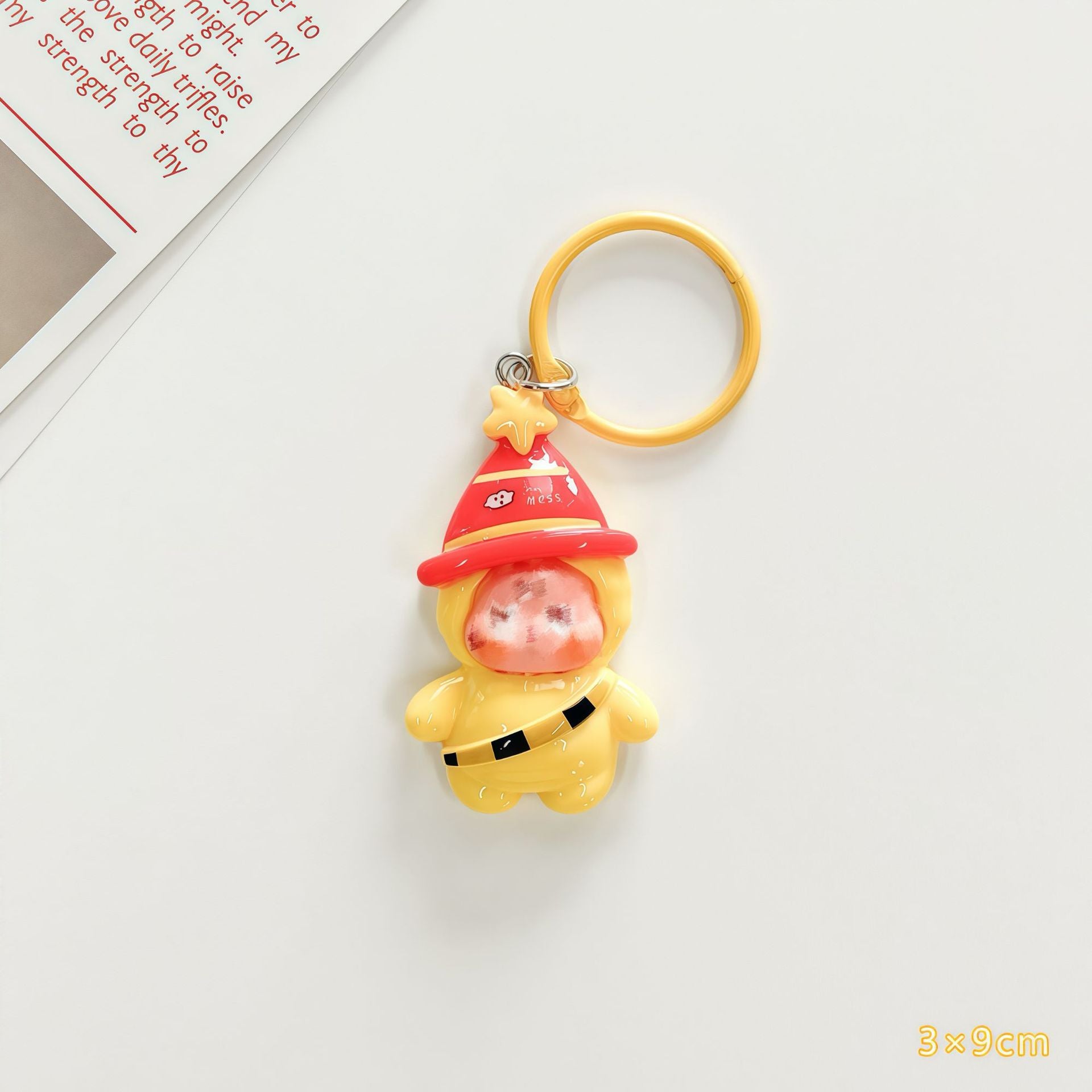 Wholesale Trendy Plastic Resin Star Keychain Bag Charm Gift for Students
