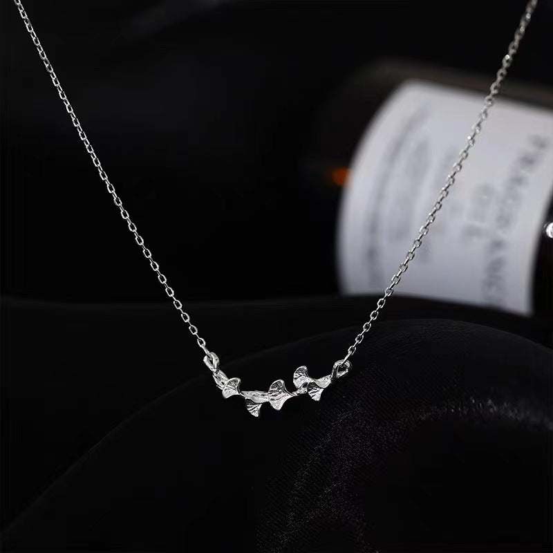 Wholesale Ginkgo leaf necklace choker necklace