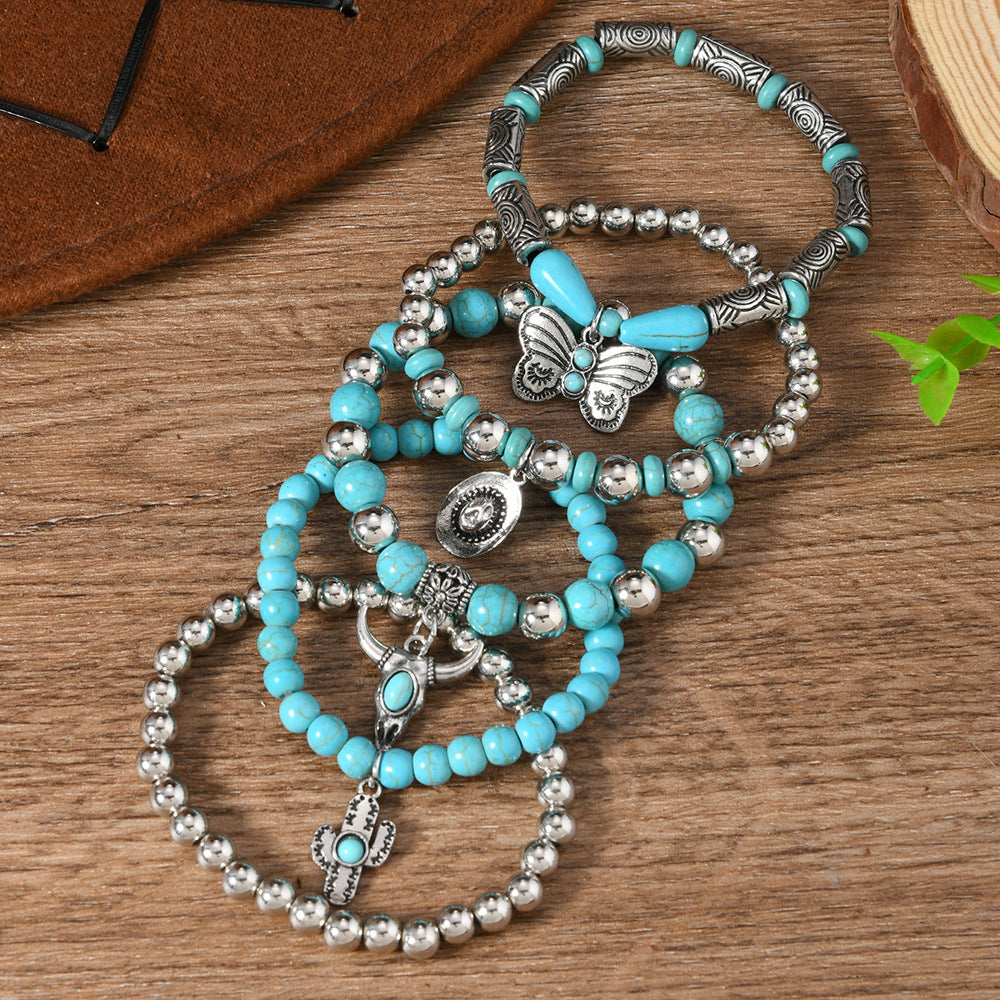 Wholesale Coconut Shell Wood Beads Beaded Spring Line  Bracelet