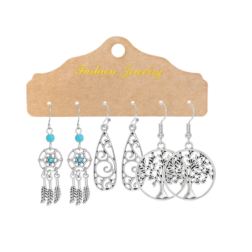 Wholesale Retro Metal Earrings Jewelry Accessory for Resale