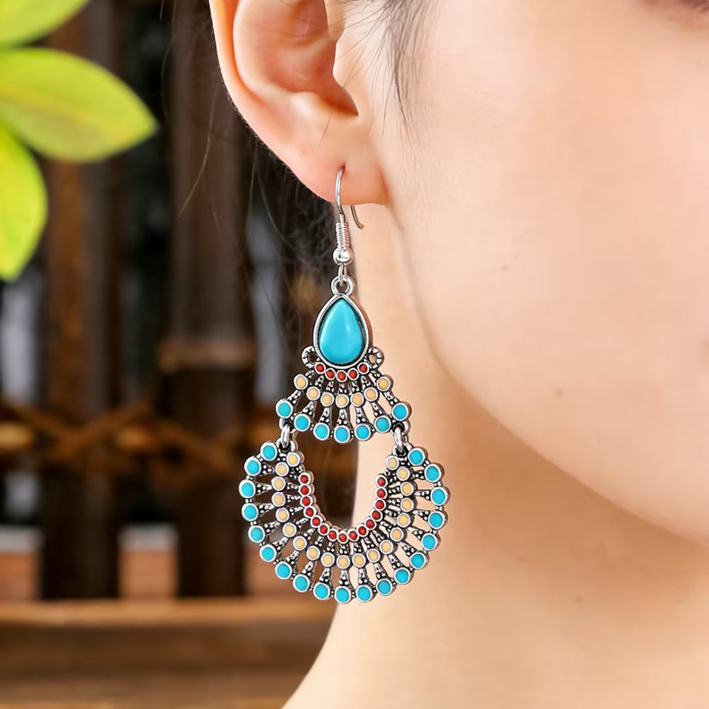 Wholesale Bohemian Tassel Earrings,  Handmade Beaded Alloy Earrings for Seaside Vacations,  Trendy Jewelry Accessory