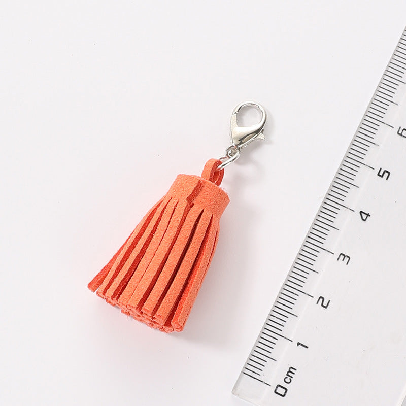 Wholesale Velvet Macaron Tassel Keychain Bags and Pendants ACC-KC-HuiMei008