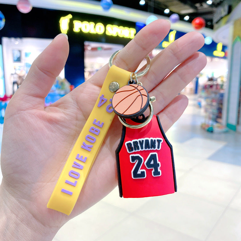 Wholesale Cartoon PVC Soft Basketball Keychain ACCVIP-KC-GongZ026