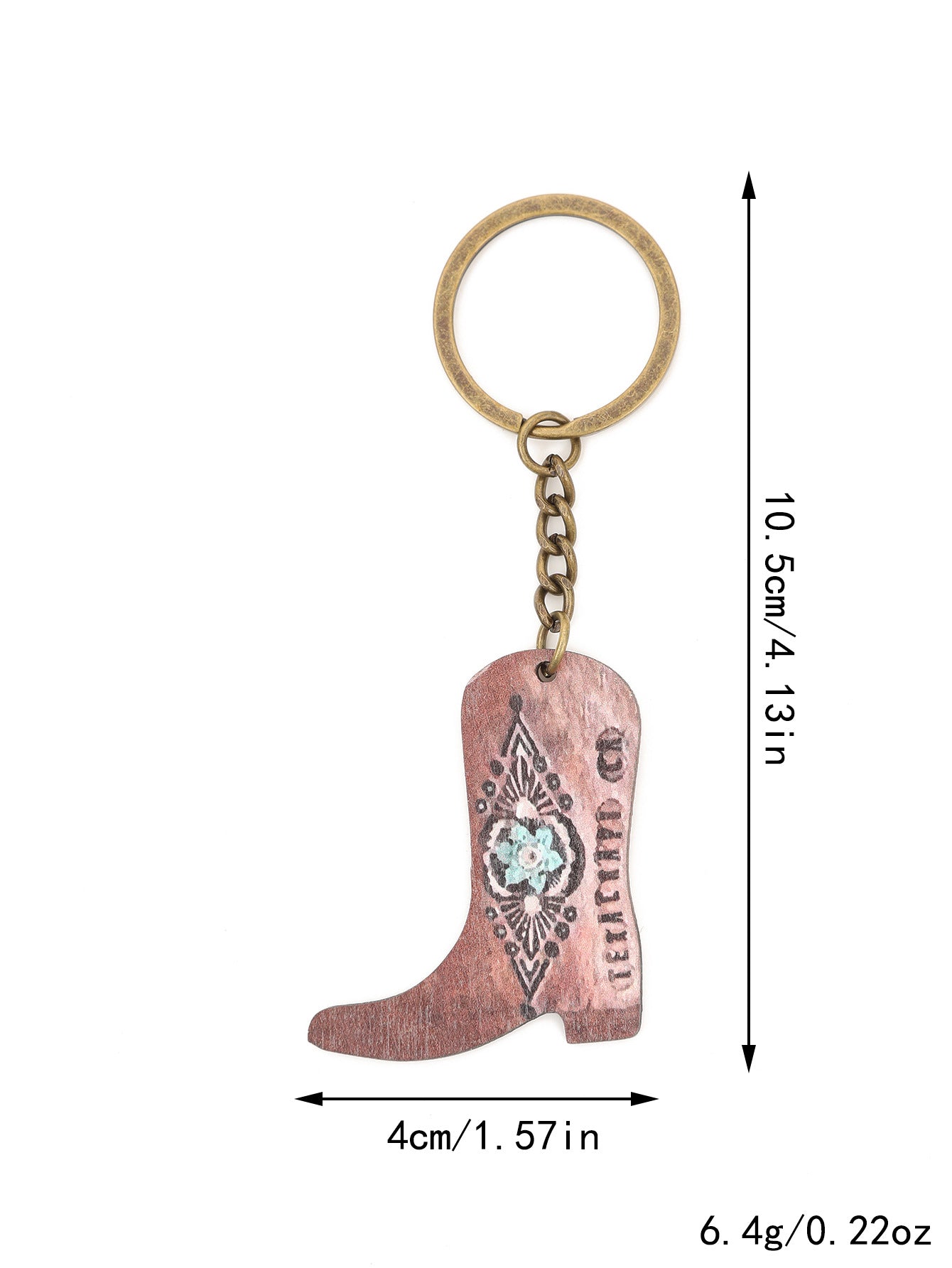 Wholesale Western Style Boots Zinc Alloy Keychain ACC-KC-YTian014