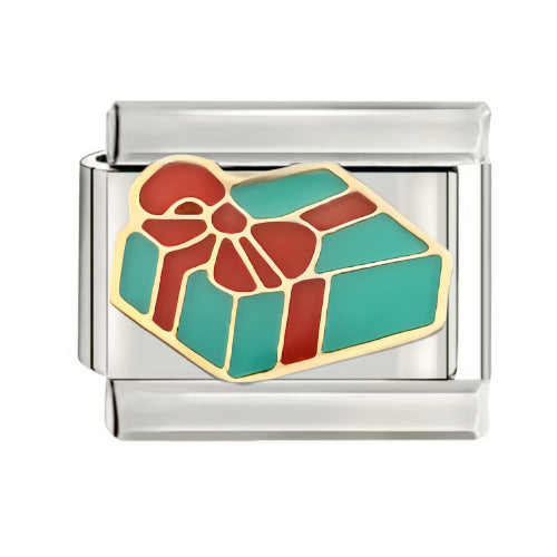 Wholesale talian Charm Starter Bracelets DIY square Single Section Creative Stainless Steel Composable Bracelet