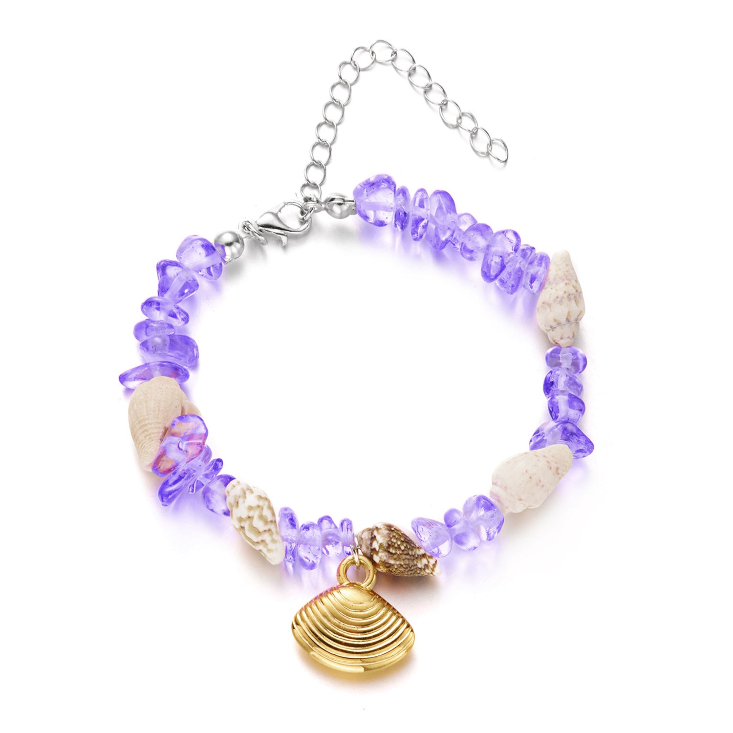 Wholesale  Gravel Starfish Shell Bracelet Bohemian Summer  Bracelet