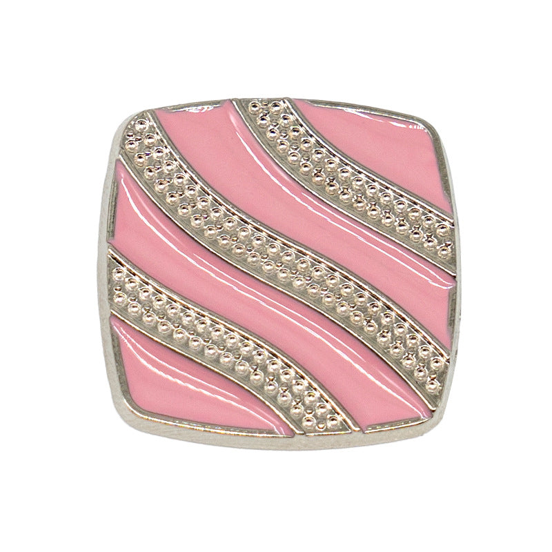 Wholesale Sweet Pink Princess Diamond Shoe Buckle Metal Charm Decorative Fashion Accessory For Sandals Gift Boutique Resale