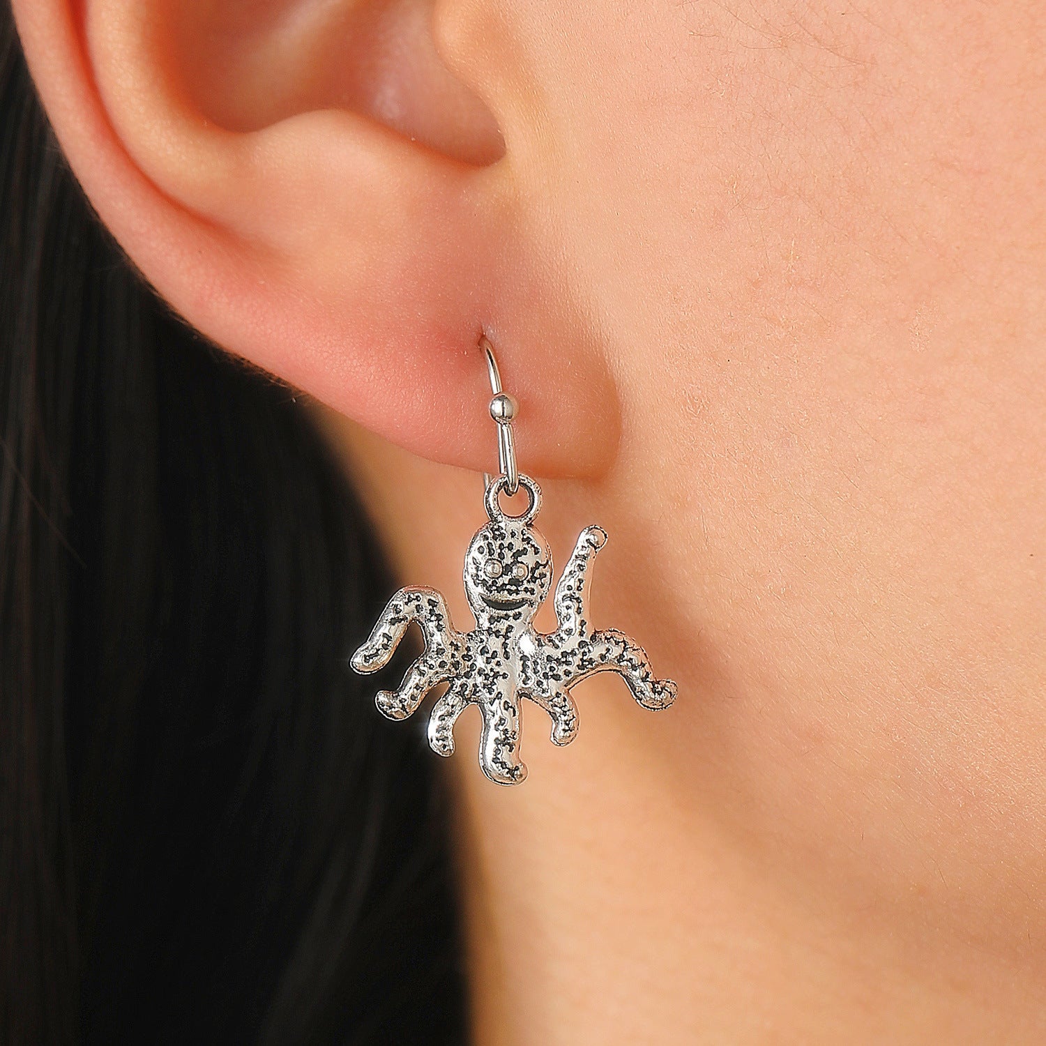Wholesale Alloy turtle dolphin octopus starfish and flower earrings