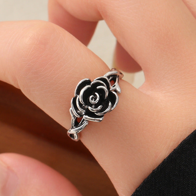 Wholesale Hip Hop Rose Flower  Ring