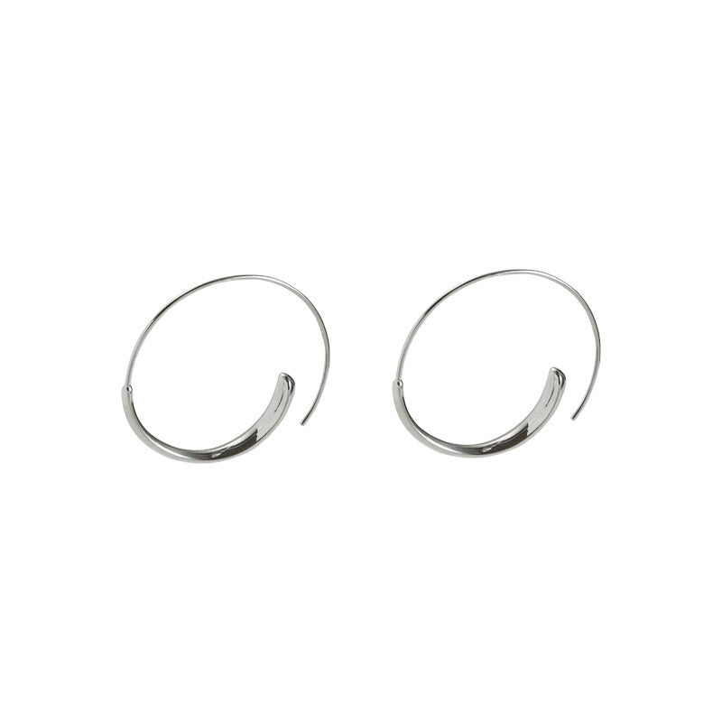 Wholesale Minimalist Circle Earrings Korean Japanese Style Boutique Resale Jewelry Accessory