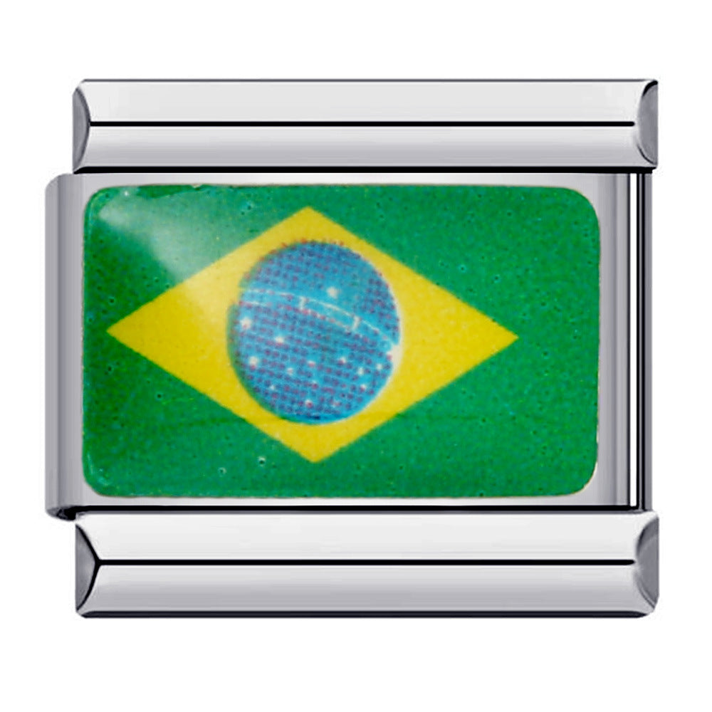 Wholesale Italian Charm Bracelet 9mm DIY Splicing Removable Gold Plated Oil Drop Cartoon Stainless Steel Composable Bracelet