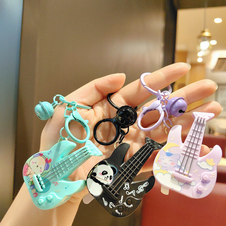 Wholesale Cartoon Animal Guitars Plastic Keychain ACC-KC-Shuot001