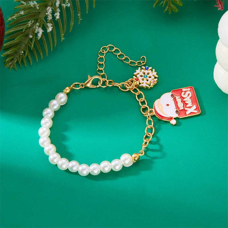 Wholesale  Christmas bracelet snowman pendant bracelet