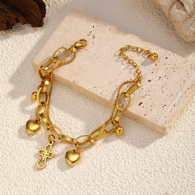 Wholesale gold-plated stainless steel bracelet