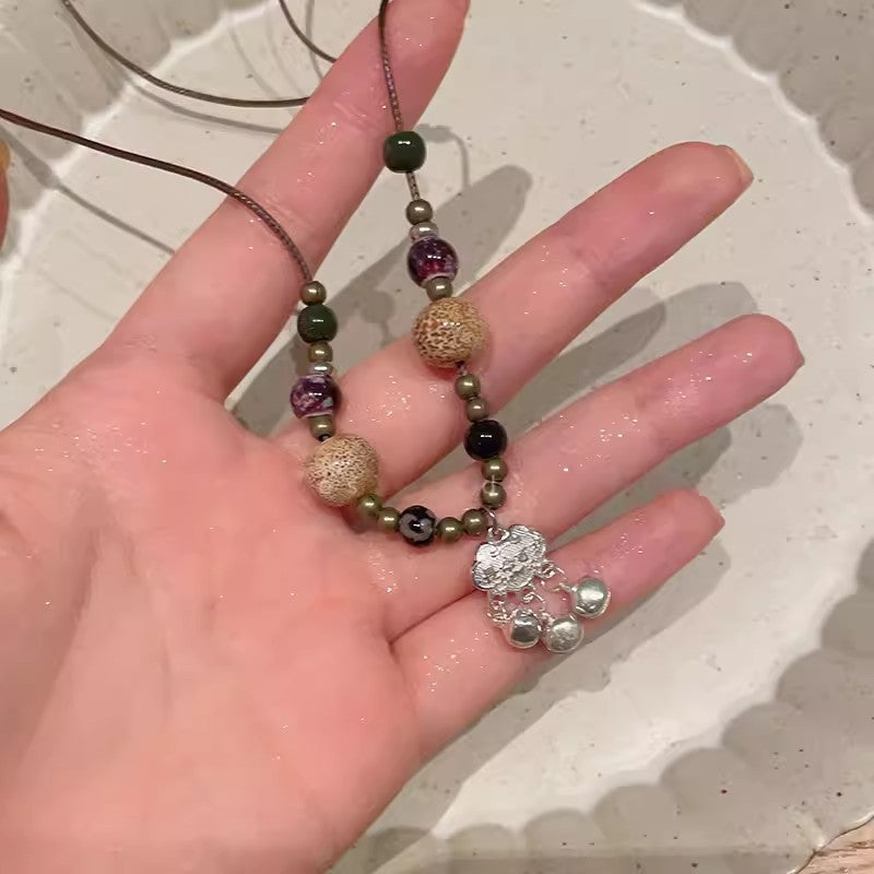 Wholesale Ceramic Beaded Peace Chain Clavicle Chain Sweater Chain Choker Necklace Long Necklace ACC-NE-Miaosi011