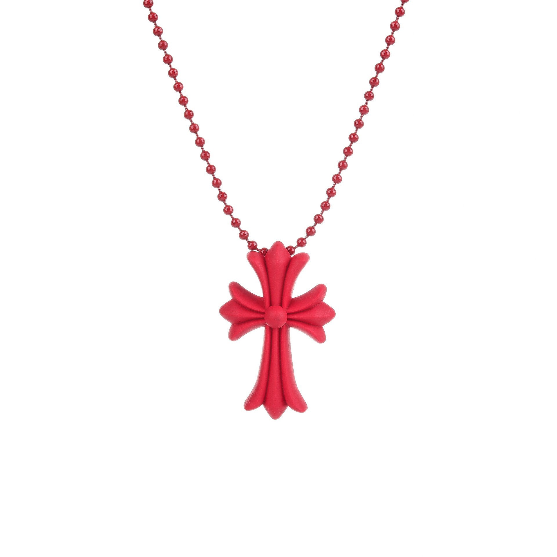 Wholesale  plastic colorful cross necklace