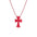 Wholesale  plastic colorful cross necklace