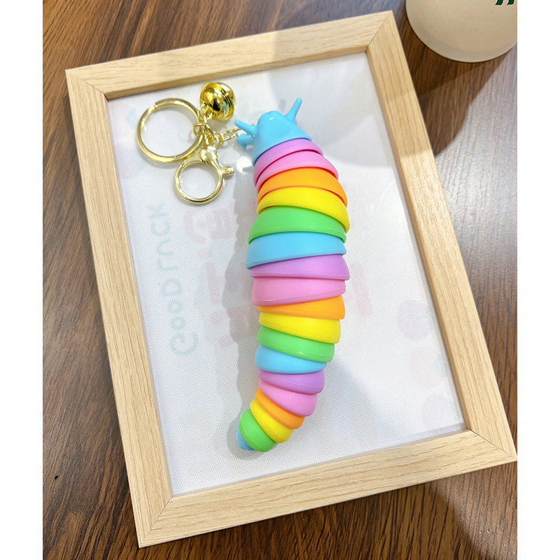 Wholesale Fingertip Toy Unzip Caterpillar Keychain Lanyard Keychain ACC-KC-WoAn005