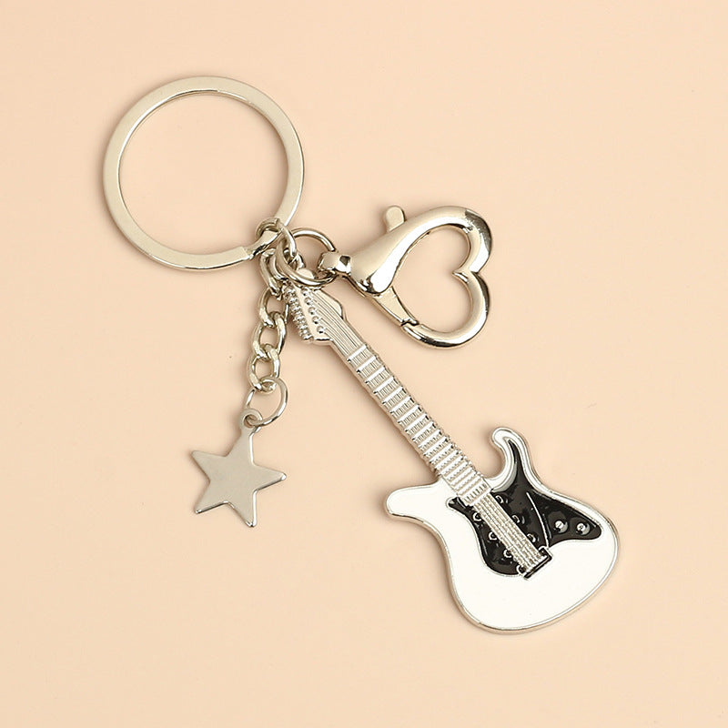 Wholesale Vintage Pentagram Guitar Keychains ACC-KC-HongAo007